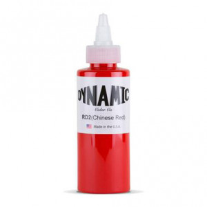 Тату краска Dynamic Colors Chinese Red - 120 мл морковно-красный