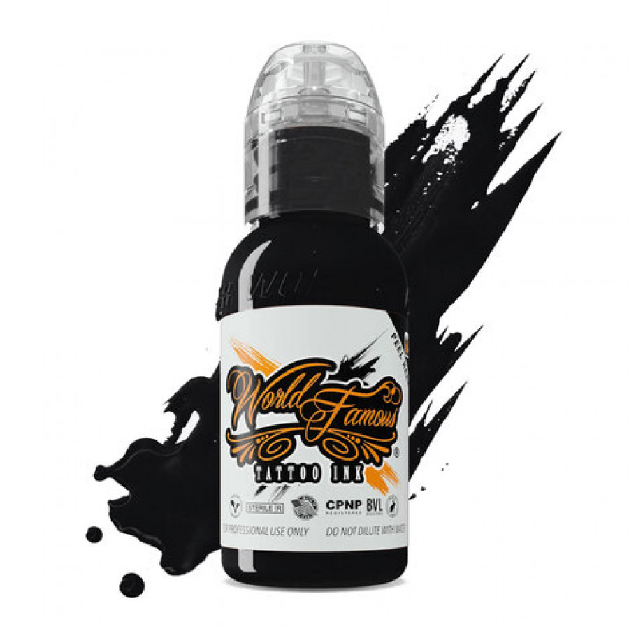 Краска World Famous Tattoo Ink Pitch Black